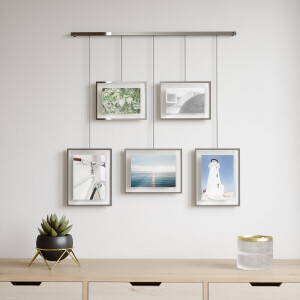 Umbra Fotolijst 'Exhibit' Set van 5 stuks, kleur Chroom