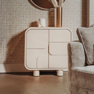 Tower Living Opbergkastje 'Alviano' 80 x 80cm, kleur Beige