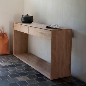 Ethnicraft Sidetable 'Nordic' Geolied Eikenhout, 120cm