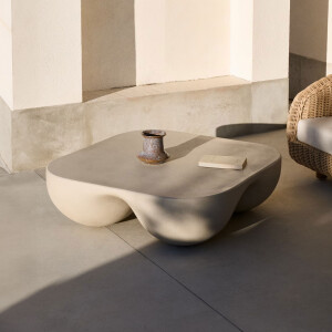 Kave Home Salontafel 'Colba' Polystone, 100 x 100cm