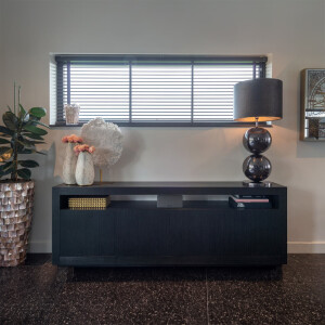 Richmond Dressoir 'Oakura' Eikenhout 190cm, kleur zwart