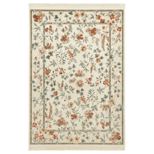 Vloerkleed Oriental Flowers - Crème 140x95cm - Polypropyleen - Dekbed-Discounter.nl