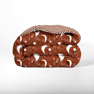 1+1 Gratis Wasbaar Easy Dekbed Zonder Overtrek - Zonder Overtrek - Red Faces - Dekbed-Discounter.nl