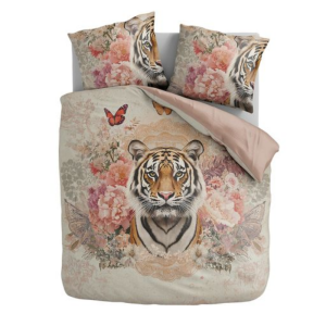 Dekbedovertrek - Tigress - Eenpersoons (140x200 Cm) - Meerkleurig Microvezel - - Zydante - Dekbed-Discounter.nl