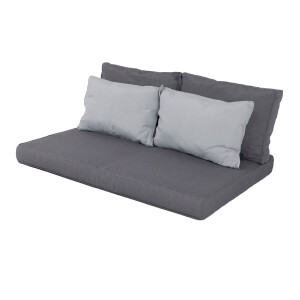 Palletkussen zit/rug/lende Carré (120x80cm) Panama grey   Light grey