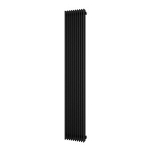 Plieger Antika Retto designradiator verticaal middenaansluiting 1800x295mm 994W zwart grafiet (black graphite) 7253242