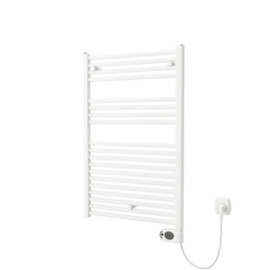 Plieger Elba Electrical Elektrische Designradiator -94.2x60cm - met thermostaat - 500w - wit 1470431