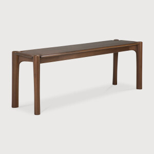 Ethnicraft Eetkamerbank 'PI' Gevernist Teakhout, 146cm, kleur Bruin
