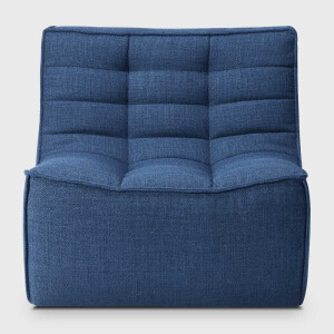Ethnicraft Modulaire Bank 'N701' 1-zits, kleur Blauw