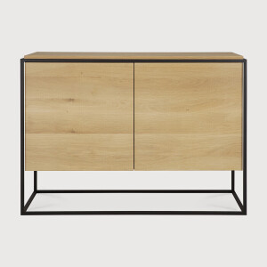 Ethnicraft Dressoir 'Monolit' Geolied Eikenhout, 110cm, kleur Naturel
