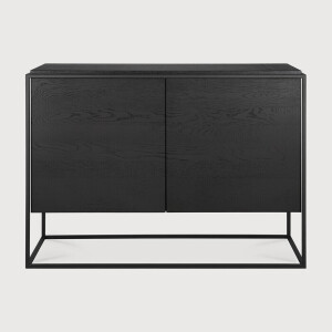 Ethnicraft Dressoir 'Monolit' Gevernist Eikenhout, 110cm, kleur Zwart