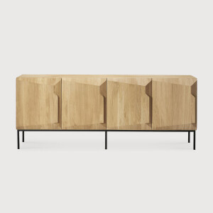 Ethnicraft Dressoir 'Stairs' Gevernist Eikenhout, 200cm