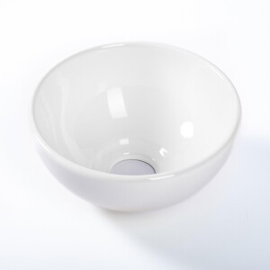 QeramiQ Dely Waskom - 20x20x9cm - keramiek - rond - glans wit SW1102400