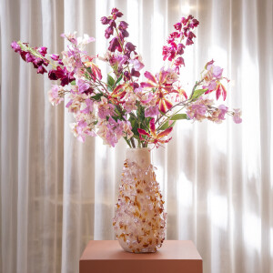 By-Boo Vaas 'Quartz' Glas, 40cm hoog