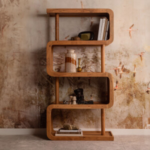 WOOOD Wandkast 'Rattle' Acaciahout, 160 x 82cm