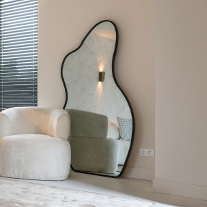 Richmond Organische Spiegel 'Aldon' 181 x 91cm, kleur Zwart