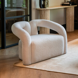 Richmond Fauteuil 'Dana' Furry, kleur Wit