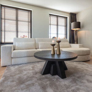 Richmond Loungebank 'Felix' Rechts, Chenille, kleur Wit