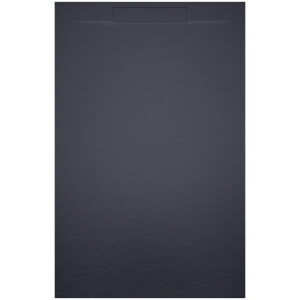 Riho Isola Douchevloer 90x80x3cm Kunstmarmer Leisteen structuur mat antraciet D007003080