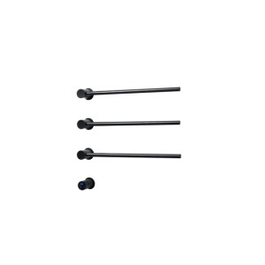 Rosani THREE Elektrische Handdoekradiator - 52x54x13cm - 30watt - zwart mat SW1381754