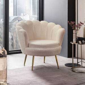 Artistiq Living Fauteuil 'Lizzy' Bouclé