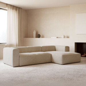 Kave Home 4-zits Loungebank 'Blok' Rechts, 330cm, kleur Beige