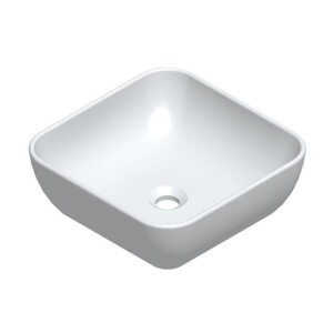 Sanicare Quattro waskom 40x40cm vierkant keramiek wit 35.00050T
