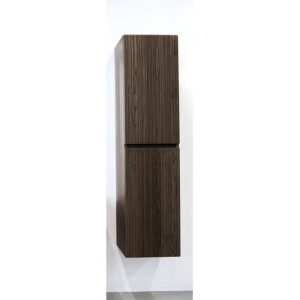 Saniclass Holz Hoge Kast - 160cm - 2 deuren - greeploos - donker eiken SW773965