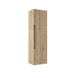 Saniclass Prime Balance Hoge Kast - 120x34.5x34.5cm - 1 deur - rustiek eiken - MDF RC/074822