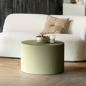 WOOOD Bijzettafel 'Sanne' 60cm, kleur Military Green