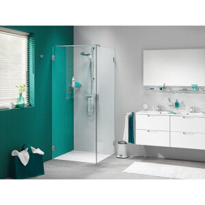 Sealskin I AM swingdeur voor douchewand 90x200cm chroom zilver hoogglans helder glas voorzien van sealglas CCK220906335100