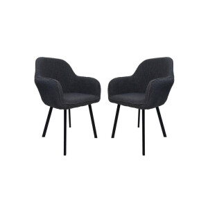 Set van 2 eetkamerstoelen Demi teddystof | HSM Collection