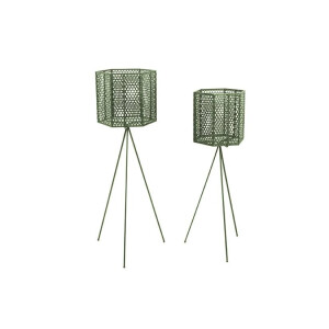 Set van 2 plantenstandaarden Mesh Hexagon | PT LIVING
