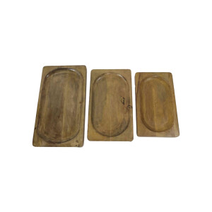 Set van 3 decoratieve dienbladen Jane | HSM Collection