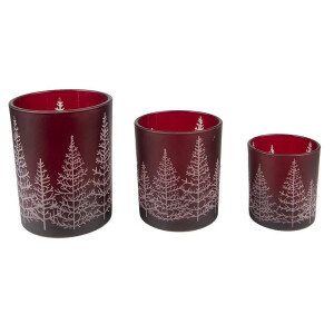 Set van 3 waxinelichthouders Fraley | Clayre & Eef