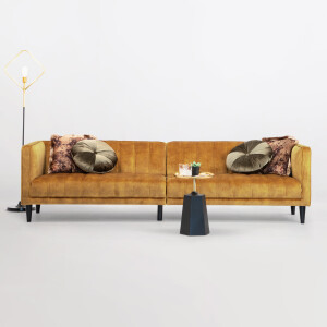 Sohome 5-zits Bank 'Alison' Velvet, kleur gold