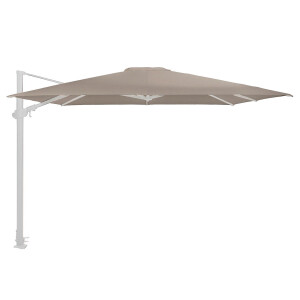 Zweefparasol Siesta premium 4 Seasons 300x300cm white frame   (sand)