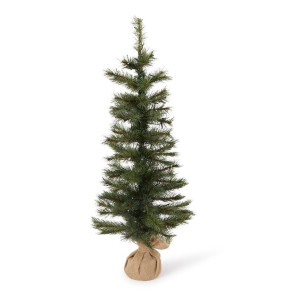 Sirius Alvin kunstkerstboom met LED verlichting in jute zakje 90 cm