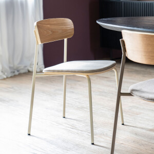 By-Boo Eetkamerstoel 'Skola' kleur Beige