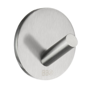 Smedbo Beslagsboden Handdoekhouder - 3x3x2.2cm - zelfklevend - RVS Geborsteld Edelstaal B1080/4