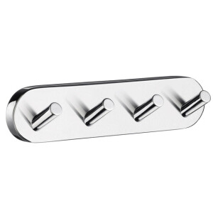 Smedbo Home Handdoekhaak - 18x4cm - 4 haken - chroom HK359
