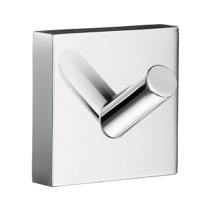 Smedbo House Handdoekhaak - vierkant - 1 haak - chroom RK355
