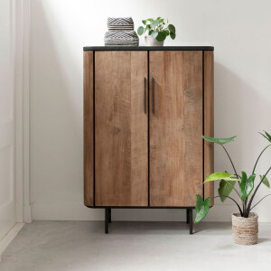 DTP Home Opbergkast 'Soho' Teakhout en betonlook, 130 x 90cm