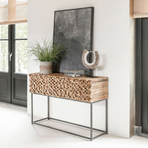 MUST Living Dressoir 'Sticks' Teakhout, 125 x 80cm