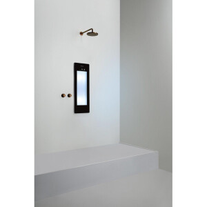 Sunshower Round Small Plus infrarood en UV licht inbouw 95x33x10cm Black S0600-S0102