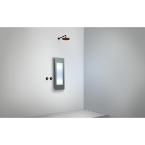 Sunshower Round Small Plus infrarood en UV licht opbouw incl wandbeugel 95x33x12cm Grey S0600-S0103-SML0700