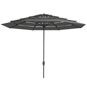 Parasol Syros open air 350cm (Grey)