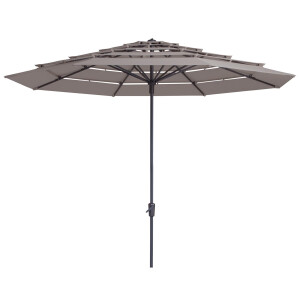 Parasol Syros open air 350cm (Taupe)