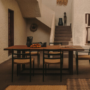 Kave Home Eettafel 'Sashi' Teakhout, 220 x 100cm