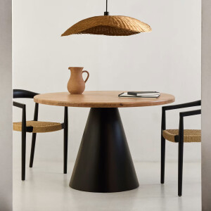 Kave Home Ronde Eettafel 'Wilshire' Acaciahout, 120cm